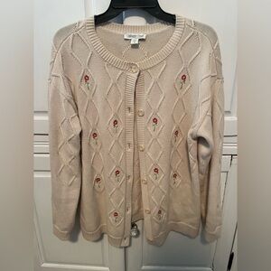 Embroidered cardigan